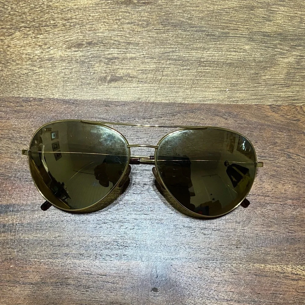 Police unisex S8991 aviator gold sunglasses